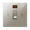 20 Amp Double Pole Switch with Neon : White Trim