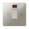 45 Amp Double Pole Switch with Neon : White Trim