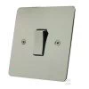 Seamless Polished Nickel Intermediate Switch and Light Switch Combination - 1
