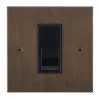 1 Gang Master Telephone Socket : Black Trim