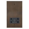 Shaver Socket Outlet 110 | 240 Volts : Black Trim