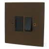 Seamless Square Bronze Antique Switched Fused Spur - 1