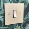 Seamless Square Polished Stainless Steel Light Switch - 1