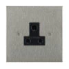 5 Amp Round Pin Plug Socket : Black Trim