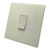 1 Gang Retractive Switch Contemporary Screwless White Retractive Switch