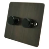 More information on the Flat Classic Antique Copper Flat Classic Push Intermediate Switch and Push Light Switch Combination