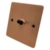 Flat Classic Brushed Copper Toggle (Dolly) Switch - 1