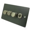 Flat Dark Pewter Create Your Own Switch Combinations - 5