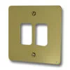 Flat Grid Polished Brass Grid Plates - 1