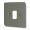 1 Gang Grid Plate Flat Grid Satin Stainless Grid Plates