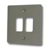 Flat Grid Satin Stainless Grid Plates - 1
