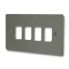 Flat Grid Satin Stainless Grid Plates - 2