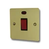 More information on the Flat Polished Brass Flat Cooker (45 Amp Double Pole) Switch