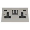 More information on the Flat Satin Chrome Flat Plug Socket with USB Charging