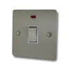 Flat Satin Stainless 20 Amp Switch - 1