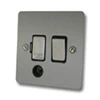 Flat Satin Stainless Switched Fused Spur - 1