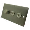 Flat Satin Stainless Create Your Own Switch Combinations - 3