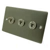 Flat Satin Stainless Create Your Own Switch Combinations - 2