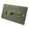 Flat Satin Stainless Create Your Own Switch Combinations - 3