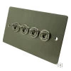 Flat Satin Stainless Create Your Own Switch Combinations - 2