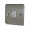 Flat Satin Stainless Unswitched Fused Spur - 1