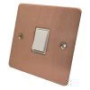 Flat Classic Brushed Copper Intermediate Light Switch - 1