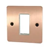 Single Plate - 1 Module Flat Classic Brushed Copper Modular Plate