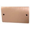 Double Blanking Plate Flat Classic Brushed Copper Blank Plate