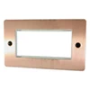 Flat Classic Brushed Copper Modular Plate - 2