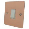 20 Amp Double Pole Switch : White Trim Flat Classic Polished Copper 20 Amp Switch