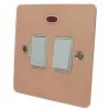 Flat Classic Polished Copper Switched Fused Spur - 1