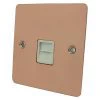 Flat Polished Copper (Chrome Rockers) Telephone Extension Socket - 1