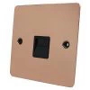 Flat Classic Polished Copper Telephone Extension Socket - 2