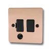 Flat Classic Polished Copper Switched Fused Spur - 2