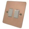 Flat Classic Polished Copper Switched Fused Spur - 2