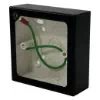 Black (Matt) - Single Metal Clad Surface Mount Wall Box with PVC inner pattress - 35mm Depth