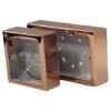 Polished Copper Metal Clad Surface Mount Boxes (Wall Boxes) - 1