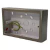 Satin Stainless Metal Clad Surface Mount Boxes (Wall Boxes) - 1