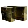 Polished Brass Solid Metal Surface Mount Boxes (Wall Boxes) - 2