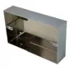 Polished Chrome Solid Metal Surface Mount Boxes (Wall Boxes) - 3