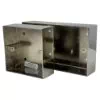 Polished Nickel Solid Metal Surface Mount Boxes (Wall Boxes) - 1