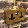 Solid Metal With Conduit Connector Antique Brass Surface Mount Wall Boxes with Entry - 1