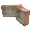 Brushed Copper - Double Metal Clad Surface Mount Wall Box - 35mm Depth