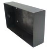 Old Bronze - Double Solid Metal Surface Mount Wall Box - (86mm x 146mm) 35mm Depth