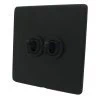 Textured Black Toggle (Dolly) Switch - 1
