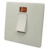 45 Amp Double Pole Switch - Single Plate Textured White Cooker (45 Amp Double Pole) Switch