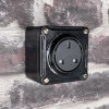 Titan Black Switched Plug Socket - 7
