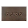 4 Gang Retractive Toggle Switch