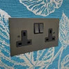 Ultra Square Old Bronze Button Dimmer - 1