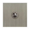 1 Gang 250W Button Dimmer Ultra Square Satin Nickel Button Dimmer